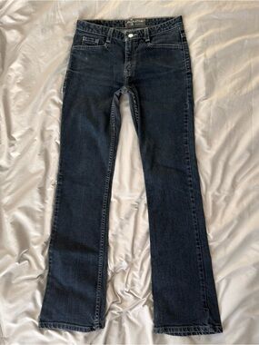 VTG Levis Silvertab Y2K Flare Leg Low Rise Jeans Dark Wash 28x31 Grunge Casual